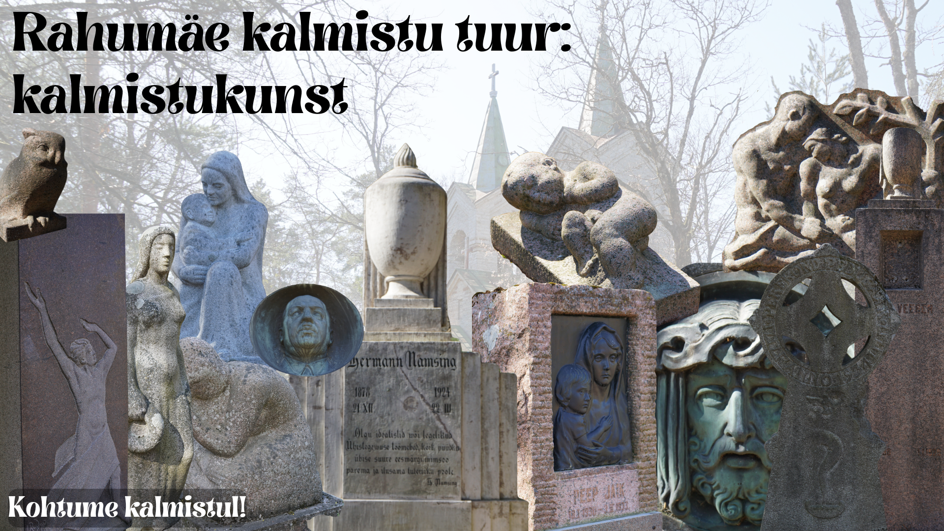 Rahumäe kalmistukunsti tuuri reklaampilt