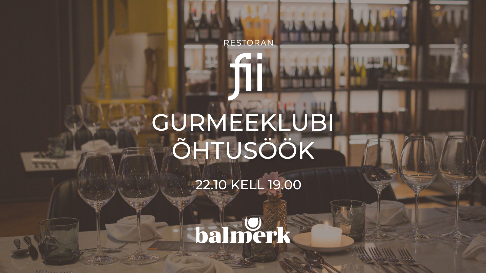 Fii restoran, õhtusöök, gurmeeklubi, vein