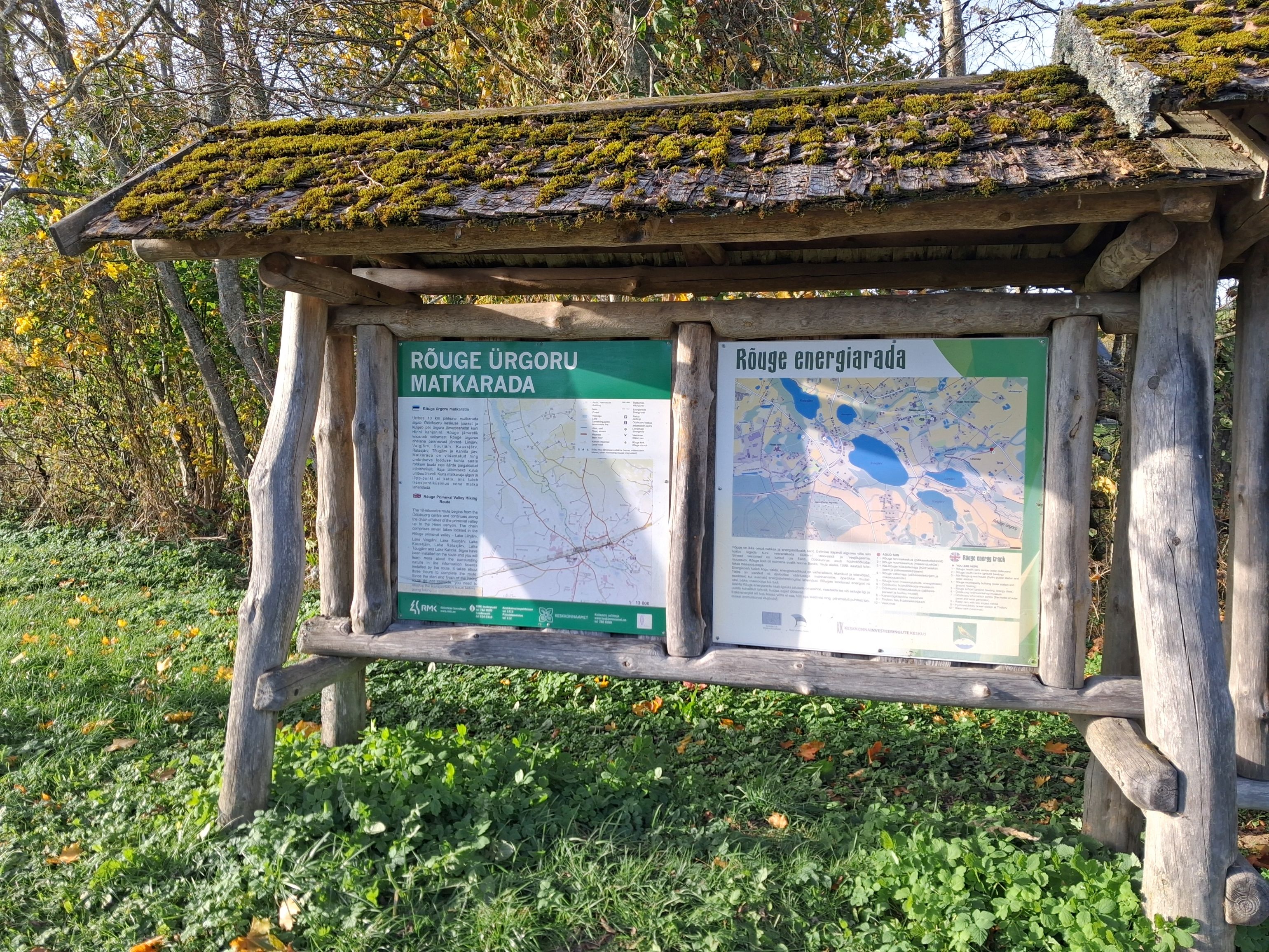 Rõuge ürgoru matkaraja kaart Ööbikuorus