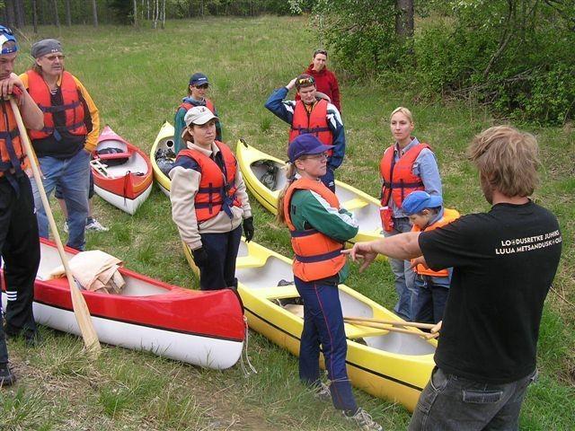 Canoeing on the River Jägala