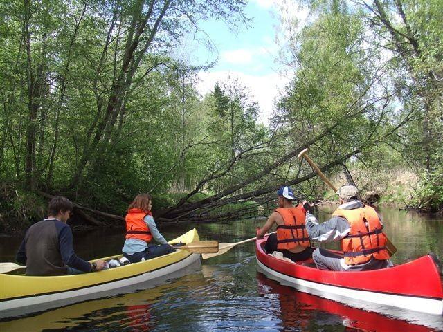 Canoeing on the River Jägala